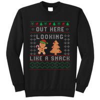 Out Here Looking Like A Snack Funny Christmas Cookie   Sweatshirt