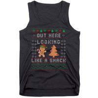 Out Here Looking Like A Snack Funny Christmas Cookie   Tank Top