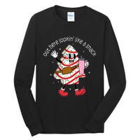 Out Here Looking Like A Snack Cute Boo Jee Xmas Trees Cakes Tall Long Sleeve T-Shirt