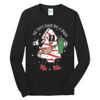 Out Here Looking Like A Snack Cute Boo Jee Xmas Trees Cakes Tall Long Sleeve T-Shirt