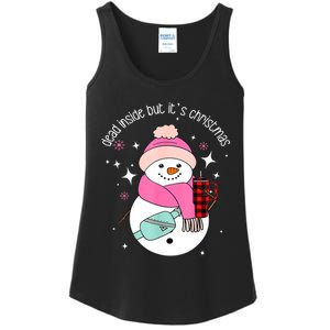 Out Here Looking Like A Snack Cute Boo Jee Xmas Snowman Ladies Essential Tank