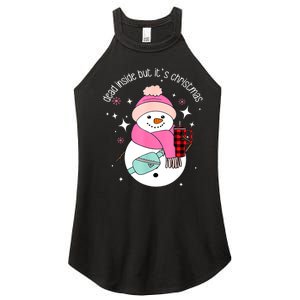 Out Here Looking Like A Snack Cute Boo Jee Xmas Snowman Women's Perfect Tri Rocker Tank