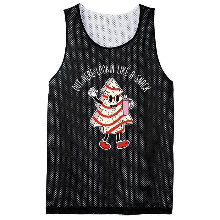 Out Here Looking Like A Snack Groovy Boo Jee Christmas Tree  Mesh Reversible Basketball Jersey Tank