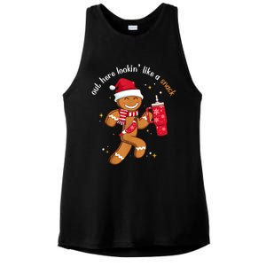 Out Here Looking Like A Snack Boujee Christmas Gingerbread Ladies PosiCharge Tri-Blend Wicking Tank