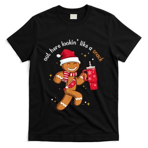 Out Here Looking Like A Snack Boujee Christmas Gingerbread T-Shirt