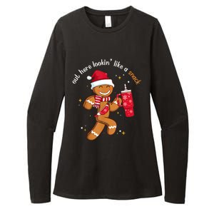 Out Here Looking Like A Snack Boujee Christmas Gingerbread Womens CVC Long Sleeve Shirt