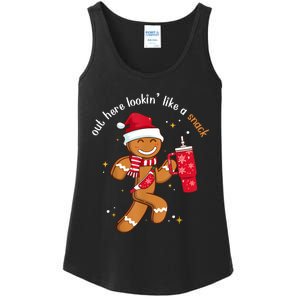 Out Here Looking Like A Snack Boujee Christmas Gingerbread Ladies Essential Tank