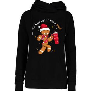 Out Here Looking Like A Snack Boujee Christmas Gingerbread Womens Funnel Neck Pullover Hood