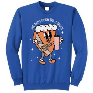 Out Here Looking Like A Snack Cute Boo Jee Xmas Trees Cakes Great Gift Sweatshirt