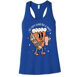 Out Here Looking Like A Snack Cute Boo Jee Xmas Trees Cakes Great Gift Women's Racerback Tank