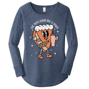 Out Here Looking Like A Snack Cute Boo Jee Xmas Trees Cakes Great Gift Women's Perfect Tri Tunic Long Sleeve Shirt