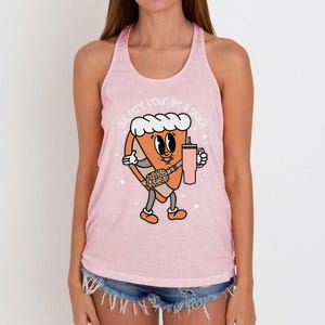 Out Here Looking Like A Snack Cute Boo Jee Xmas Trees Cakes Great Gift Women's Knotted Racerback Tank