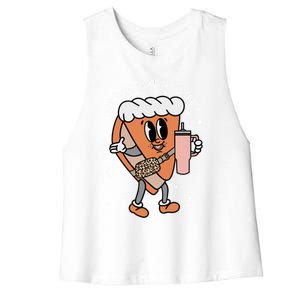 Out Here Looking Like A Snack Cute Boo Jee Xmas Trees Cakes Great Gift Women's Racerback Cropped Tank