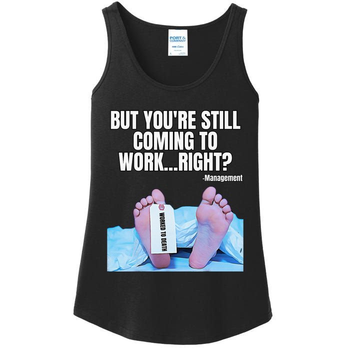 Office Humor Manager Employee Job and Career Funny Work Meme Ladies Essential Tank