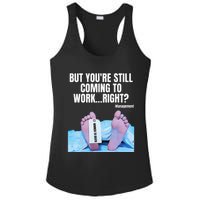 Office Humor Manager Employee Job and Career Funny Work Meme Ladies PosiCharge Competitor Racerback Tank