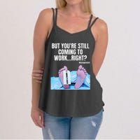 Office Humor Manager Employee Job and Career Funny Work Meme Women's Strappy Tank