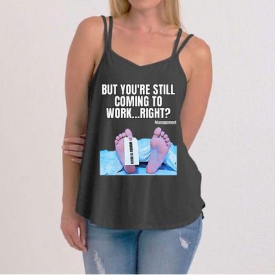 Office Humor Manager Employee Job and Career Funny Work Meme Women's Strappy Tank