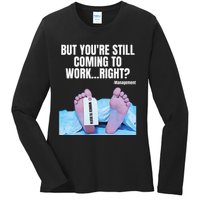 Office Humor Manager Employee Job and Career Funny Work Meme Ladies Long Sleeve Shirt