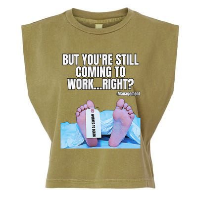 Office Humor Manager Employee Job and Career Funny Work Meme Garment-Dyed Women's Muscle Tee