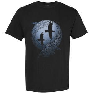 Odins Huginn & Muninn Norse Mythology Garment-Dyed Heavyweight T-Shirt