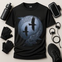 Odins Huginn & Muninn Norse Mythology Cooling Performance Crew T-Shirt