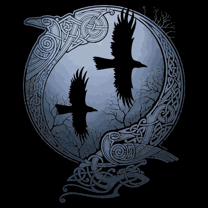 Odins Huginn & Muninn Norse Mythology Cooling Performance Crew T-Shirt