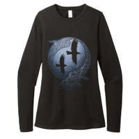 Odins Huginn & Muninn Norse Mythology Womens CVC Long Sleeve Shirt