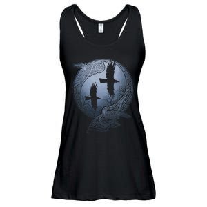 Odins Huginn & Muninn Norse Mythology Ladies Essential Flowy Tank