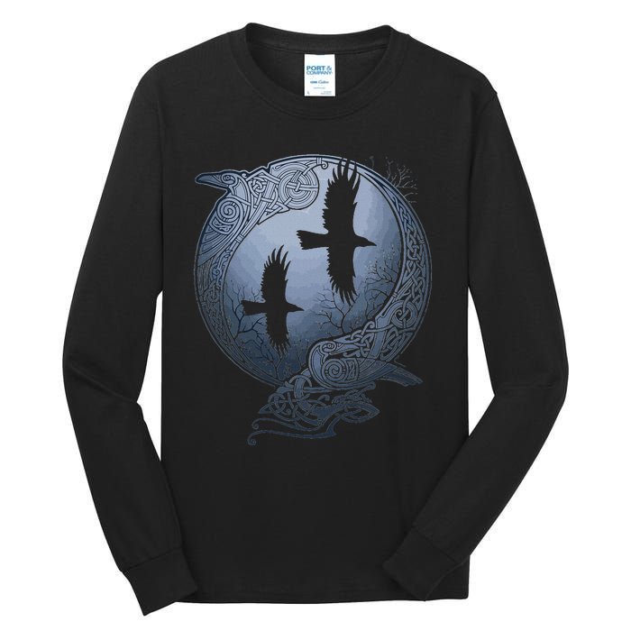 Odins Huginn & Muninn Norse Mythology Tall Long Sleeve T-Shirt