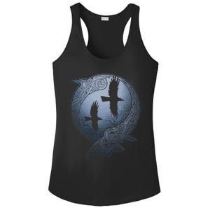 Odins Huginn & Muninn Norse Mythology Ladies PosiCharge Competitor Racerback Tank