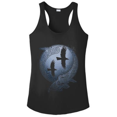 Odins Huginn & Muninn Norse Mythology Ladies PosiCharge Competitor Racerback Tank