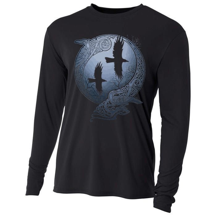 Odins Huginn & Muninn Norse Mythology Cooling Performance Long Sleeve Crew