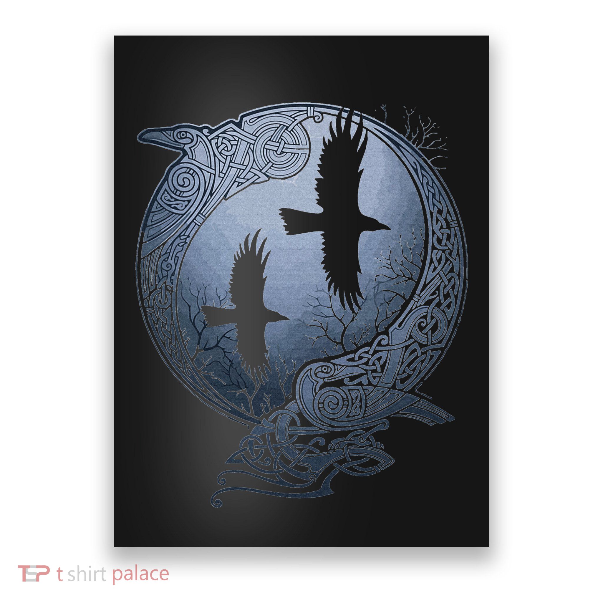 Odins Huginn & Muninn Norse Mythology Poster