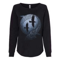 Odins Huginn & Muninn Norse Mythology Womens California Wash Sweatshirt