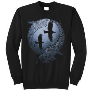 Odins Huginn & Muninn Norse Mythology Tall Sweatshirt