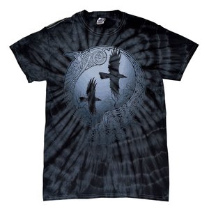 Odins Huginn & Muninn Norse Mythology Tie-Dye T-Shirt