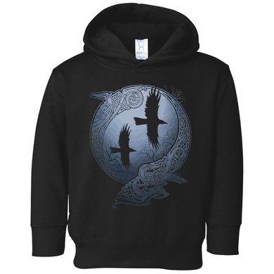 Odins Huginn & Muninn Norse Mythology Toddler Hoodie