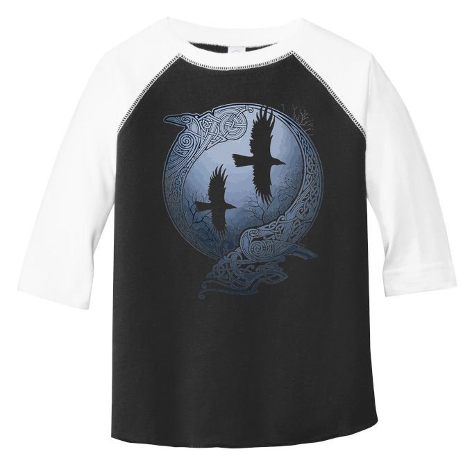 Odins Huginn & Muninn Norse Mythology Toddler Fine Jersey T-Shirt
