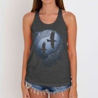 Odins Huginn & Muninn Norse Mythology Women's Knotted Racerback Tank