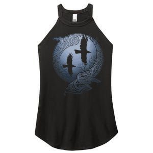 Odins Huginn & Muninn Norse Mythology Women's Perfect Tri Rocker Tank