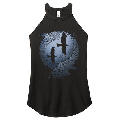 Odins Huginn & Muninn Norse Mythology Women's Perfect Tri Rocker Tank