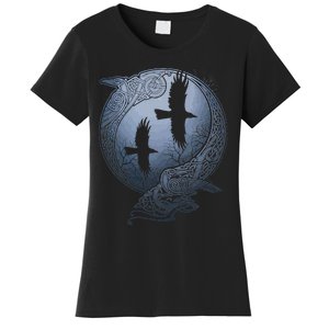 Odins Huginn & Muninn Norse Mythology Women's T-Shirt