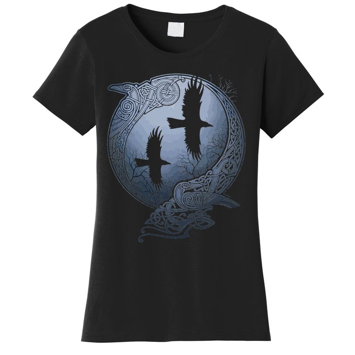 Odins Huginn & Muninn Norse Mythology Women's T-Shirt