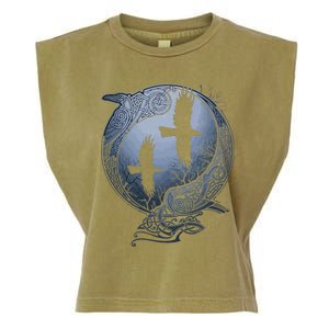 Odins Huginn & Muninn Norse Mythology Garment-Dyed Women's Muscle Tee