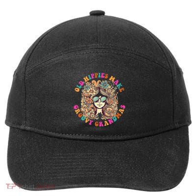 Old Hippies Make Groovy Grandmas 7-Panel Snapback Hat