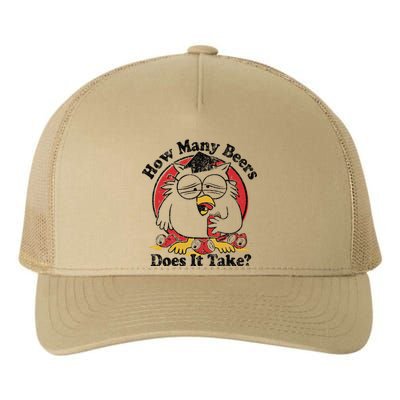 Owl How Many Beers Does It Take Gift Yupoong Adult 5-Panel Trucker Hat