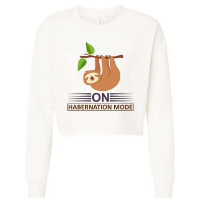 On Habernation Mode Cropped Pullover Crew