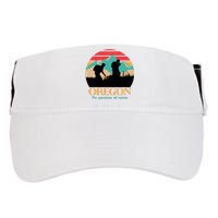 Oregon Hiking Mountains Retro Aesthetic Adult Drive Performance Visor