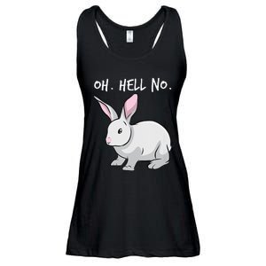 Oh. Hell. No. Bunny Rabbit Animal Funny Easter Ladies Essential Flowy Tank