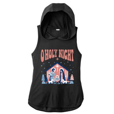 O Holy Night Ladies PosiCharge Tri-Blend Wicking Draft Hoodie Tank